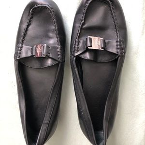 Black loafers